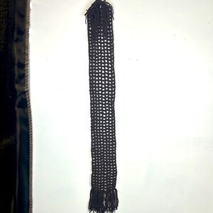 Elegant Brown Crochet Scarf